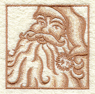 Santa Claus Portrait (Embossed)