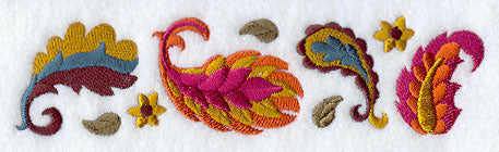 Autumn Paisley Border