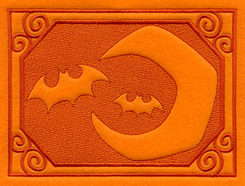 Bats and Moon (Embossed)