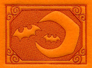 Bats and Moon (Embossed)
