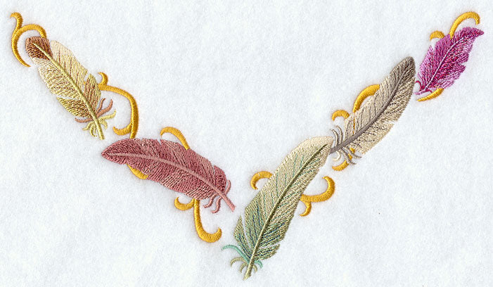 Fall Feathers Neckline (V-Neck)