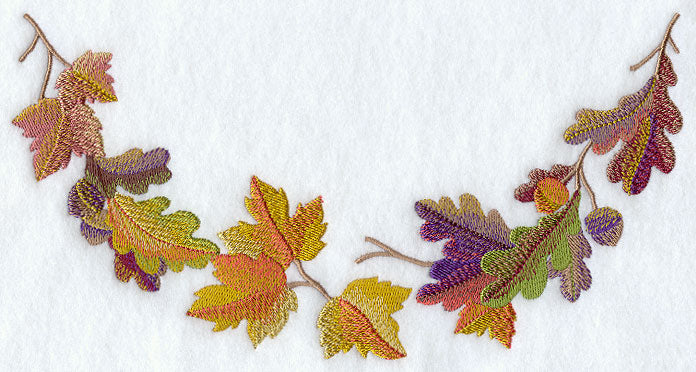 Autumn Leaves in Watercolor Neckline (Crewneck)