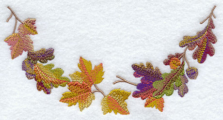 Autumn Leaves in Watercolor Neckline (Crewneck)