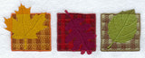 Plaid Leaves Trio
