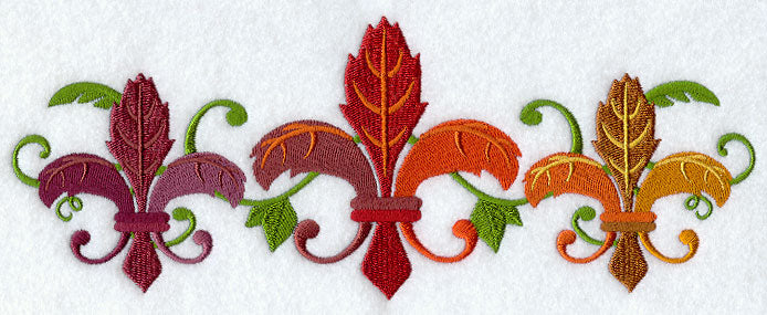 Autumn Fleur de Lis Trio