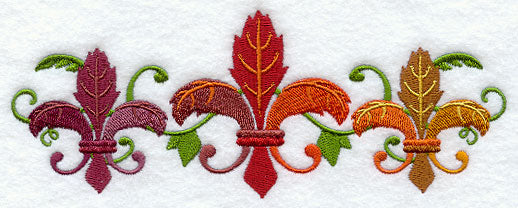 Autumn Fleur de Lis Trio