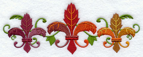 Autumn Fleur de Lis Trio