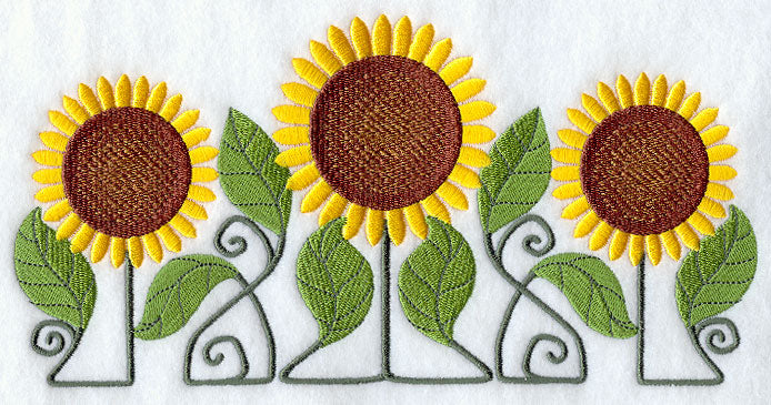 Autumn Sunflower Trio