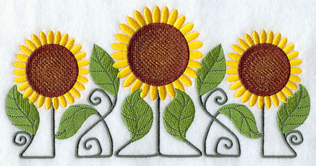 Autumn Sunflower Trio
