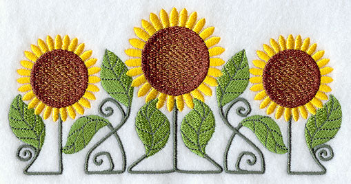 Autumn Sunflower Trio