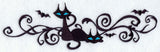 Black Cat Filigree Border