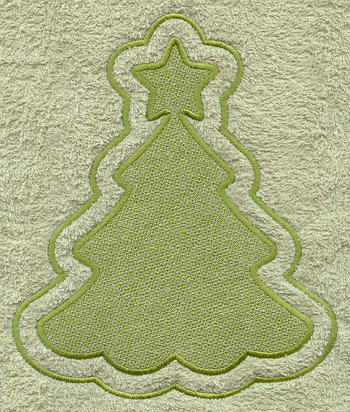 Christmas Tree Backdrop (Embossed)
