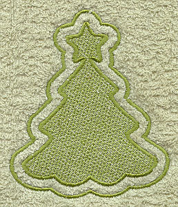 Christmas Tree Backdrop (Embossed)