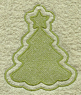 Christmas Tree Backdrop (Embossed)