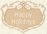 Happy Holidays (Embossed)