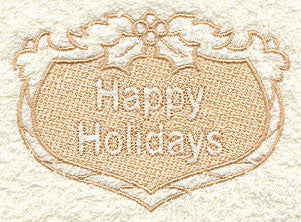 Happy Holidays (Embossed)