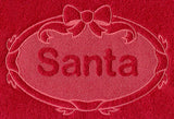 Santa (Embossed)