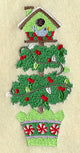 Holiday Birdhouse Topiary
