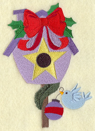 Decking the Holiday Birdhouse