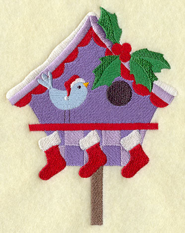 Stockings on Holiday Birdhouse