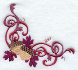 Fall Filigree Acorns Corner
