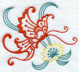 Chinese Butterfly with Lotus