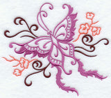 Chinese Butterfly with Cherry Blossoms