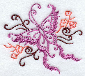 Chinese Butterfly with Cherry Blossoms