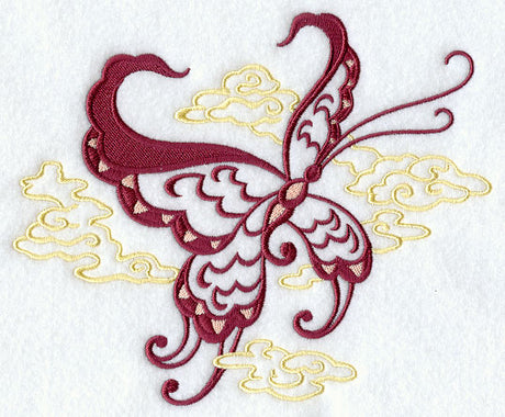 Chinese Butterfly with Clouds