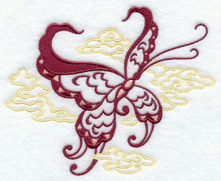 Chinese Butterfly with Clouds