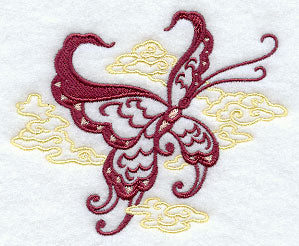 Chinese Butterfly with Clouds