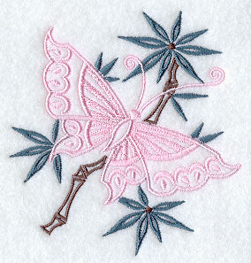 Chinese Butterfly with Bamboo