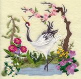 Japanese Crane Scene