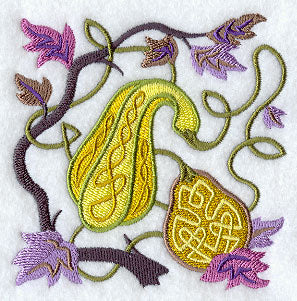 Celtic Harvest Gourds Square