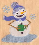 Toasty Snowman with Coffee