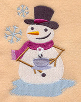 Toasty Snowman with Tea