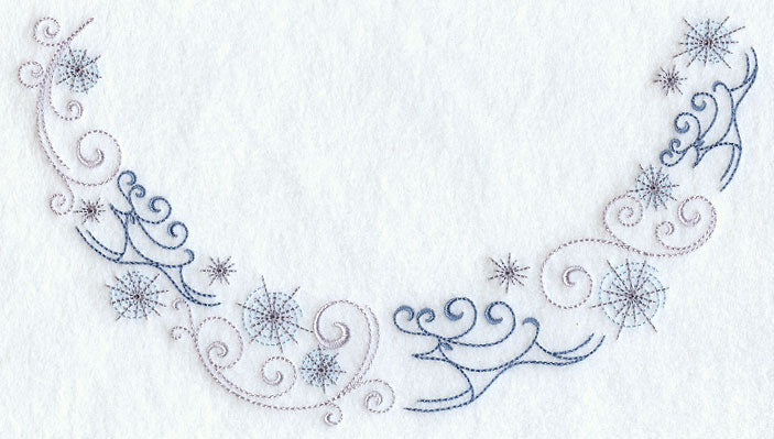 Icy Reindeer Neckline (Crewneck)