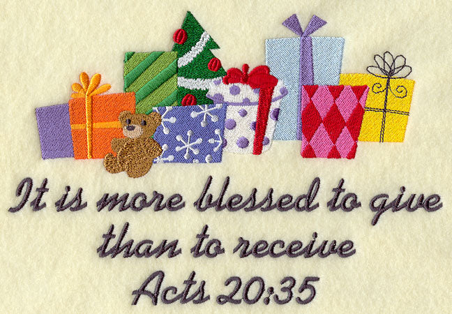 More Blessed to Give