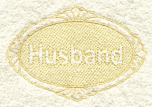 Husband (Embossed)