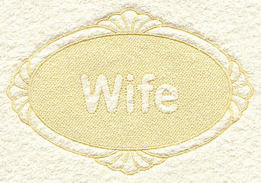 Wife (Embossed)