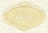 Wife (Embossed)