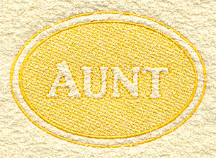 Aunt (Embossed)