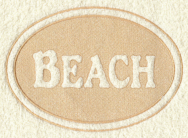 Beach (Embossed) – Embroidery Library
