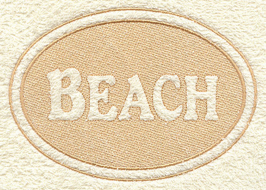 Beach (Embossed)