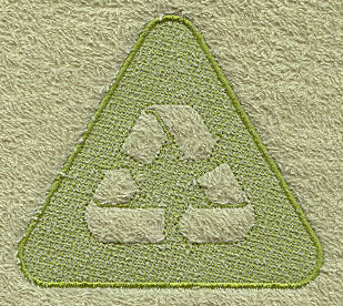 Recycle Symbol (Embossed)