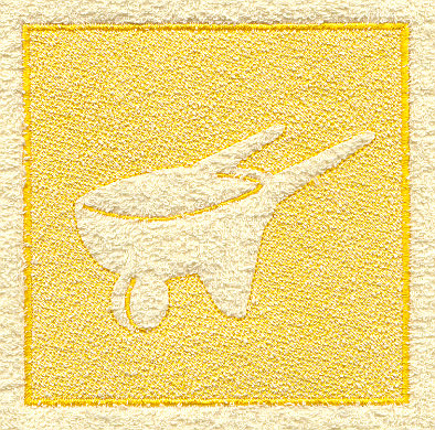 Wheelbarrow (Embossed)