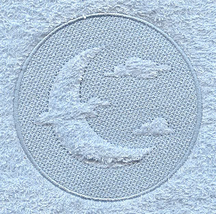 Crescent Moon (Embossed)