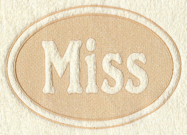 Miss (Embossed)