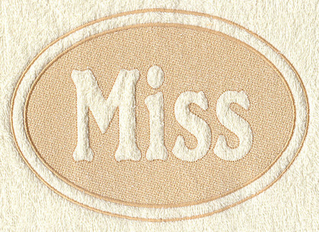 Miss (Embossed)