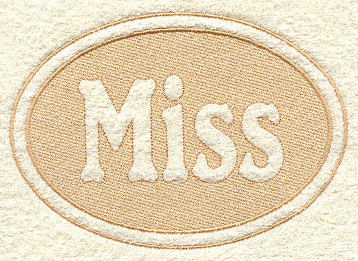 Miss (Embossed)